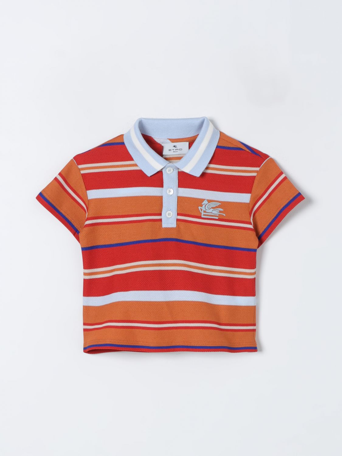 Shop Etro Polo Shirt  Kids Color Red