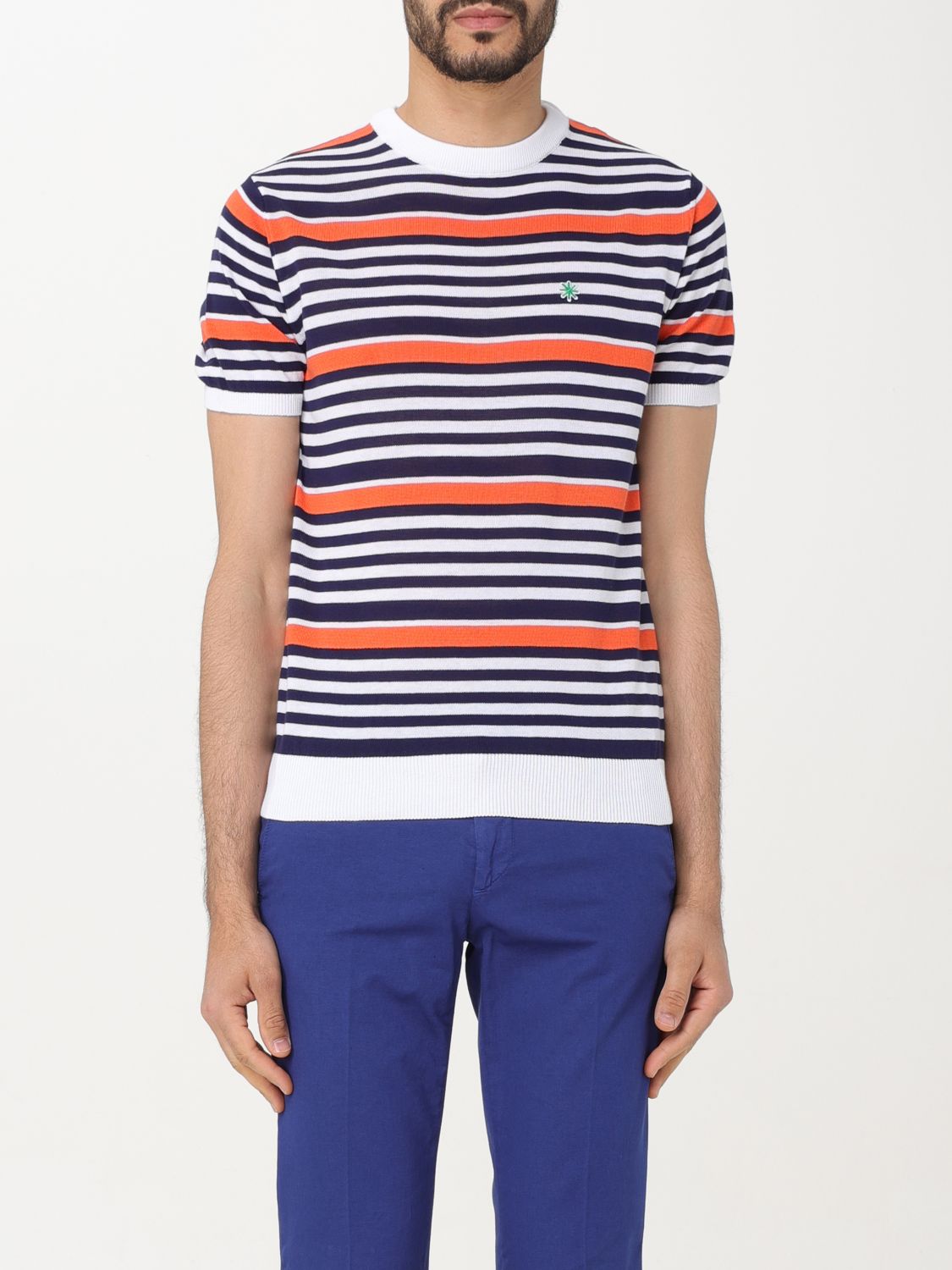 Manuel Ritz T-shirt  Men Color Striped
