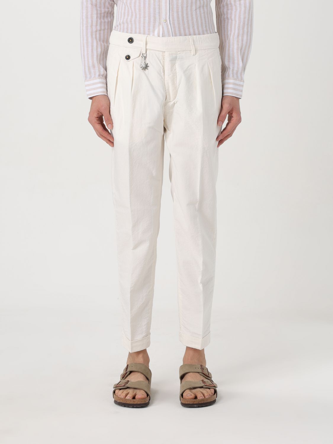 Manuel Ritz Trousers  Men Colour White