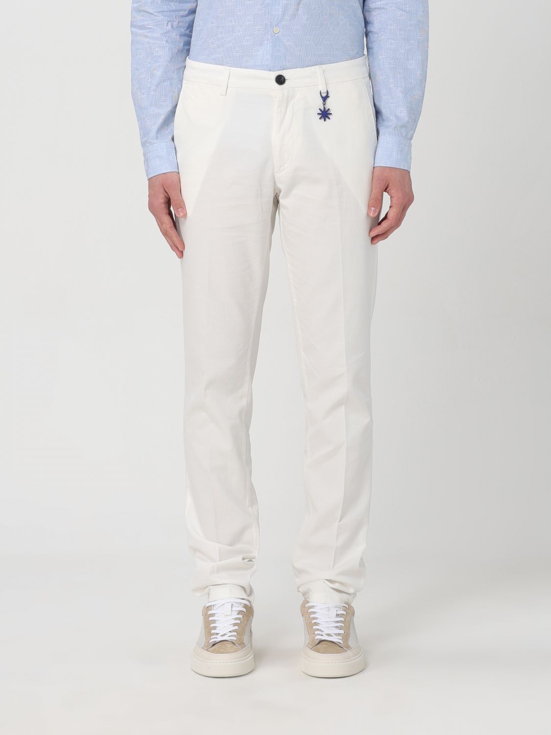 Manuel Ritz Trousers  Men Colour White