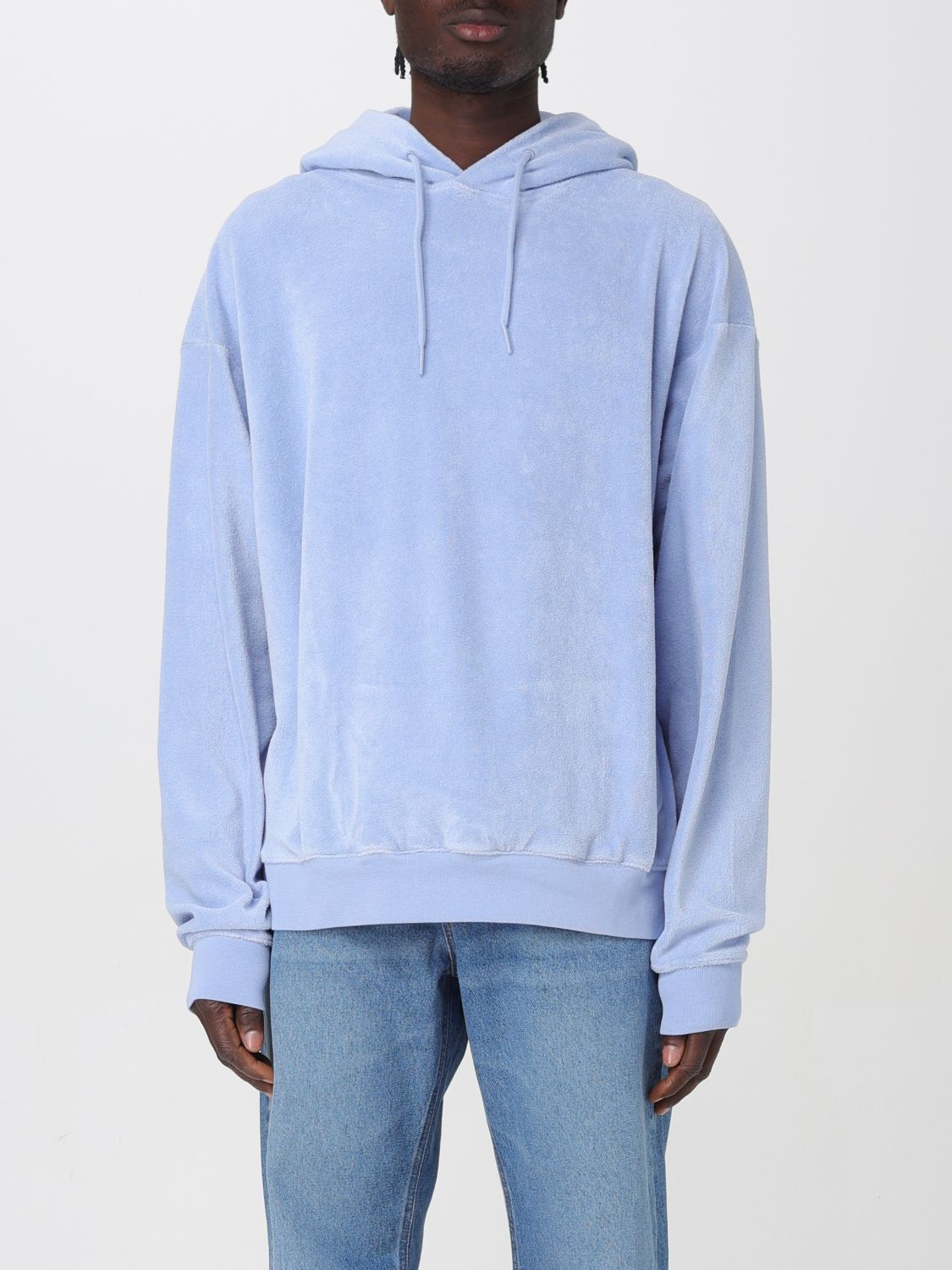 Shop Martine Rose Sweatshirt  Men Color Blue