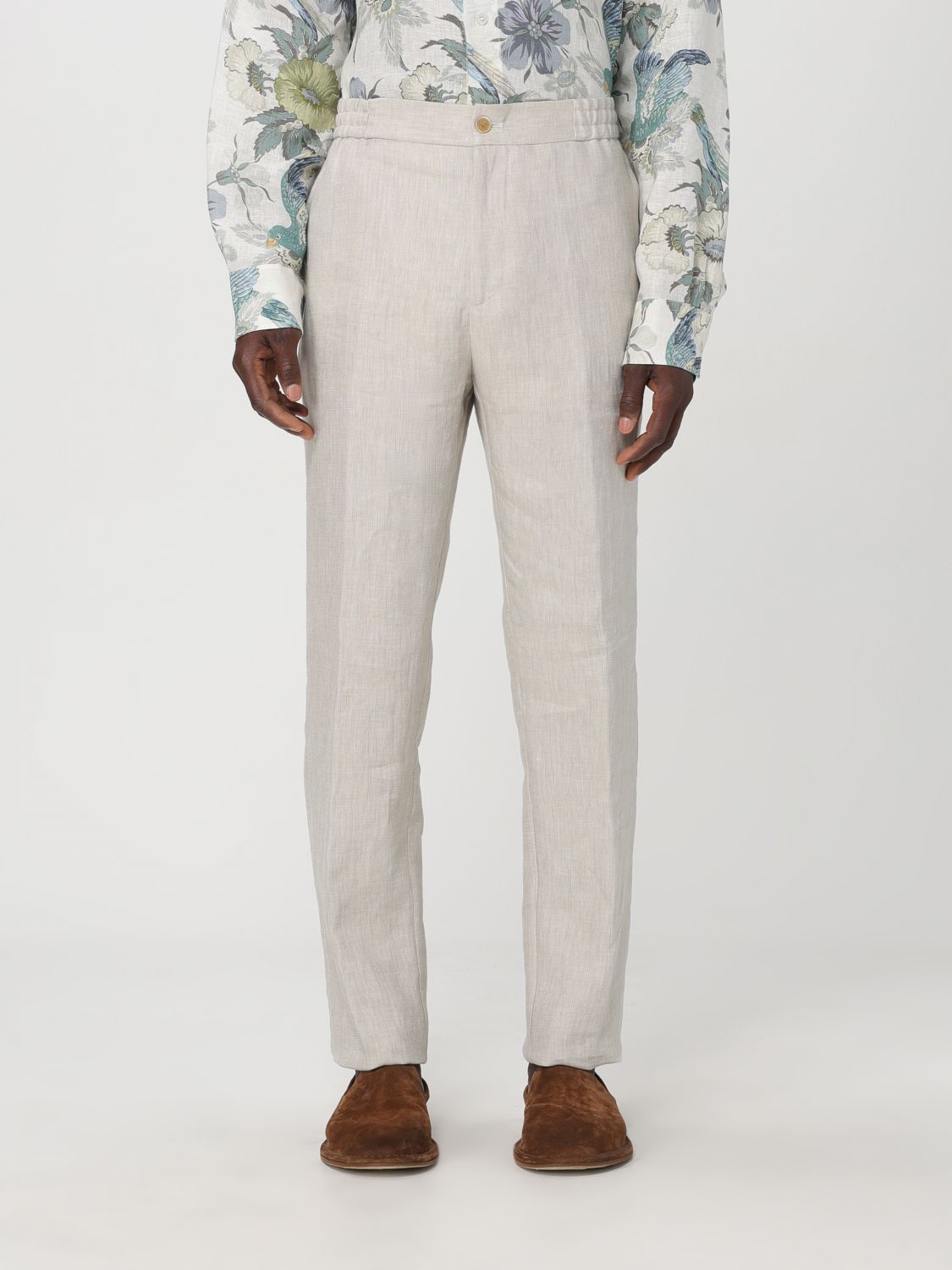 Shop Etro Pants  Men Color Ivory