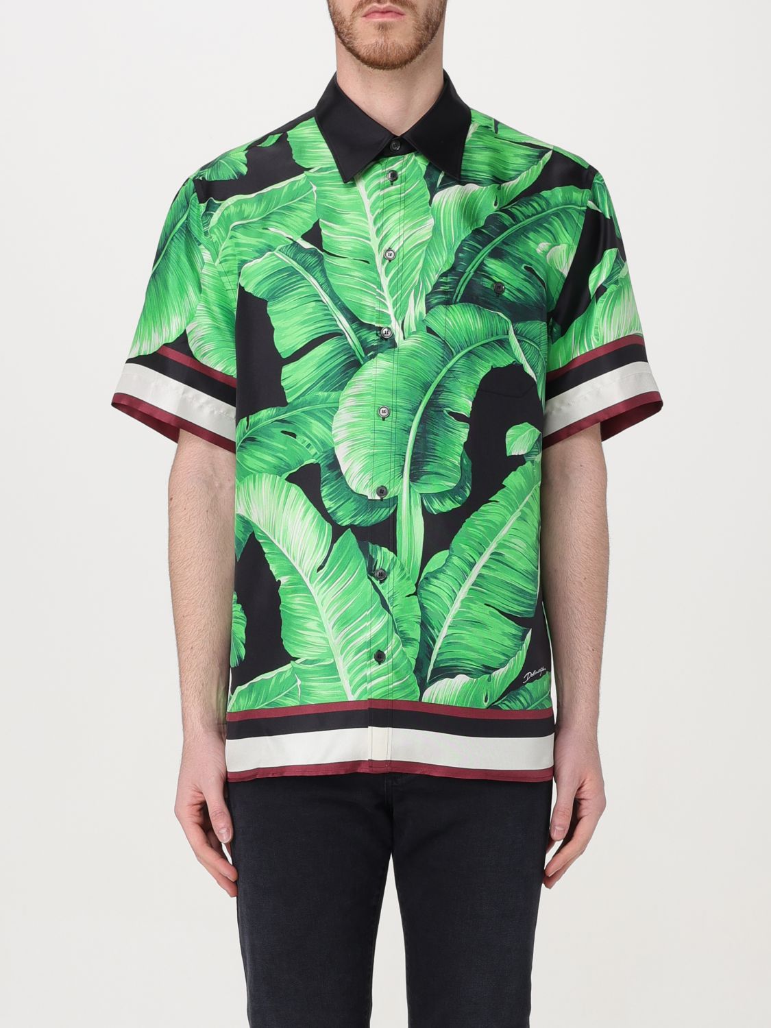 Shop Dolce & Gabbana Shirt  Men Color Green