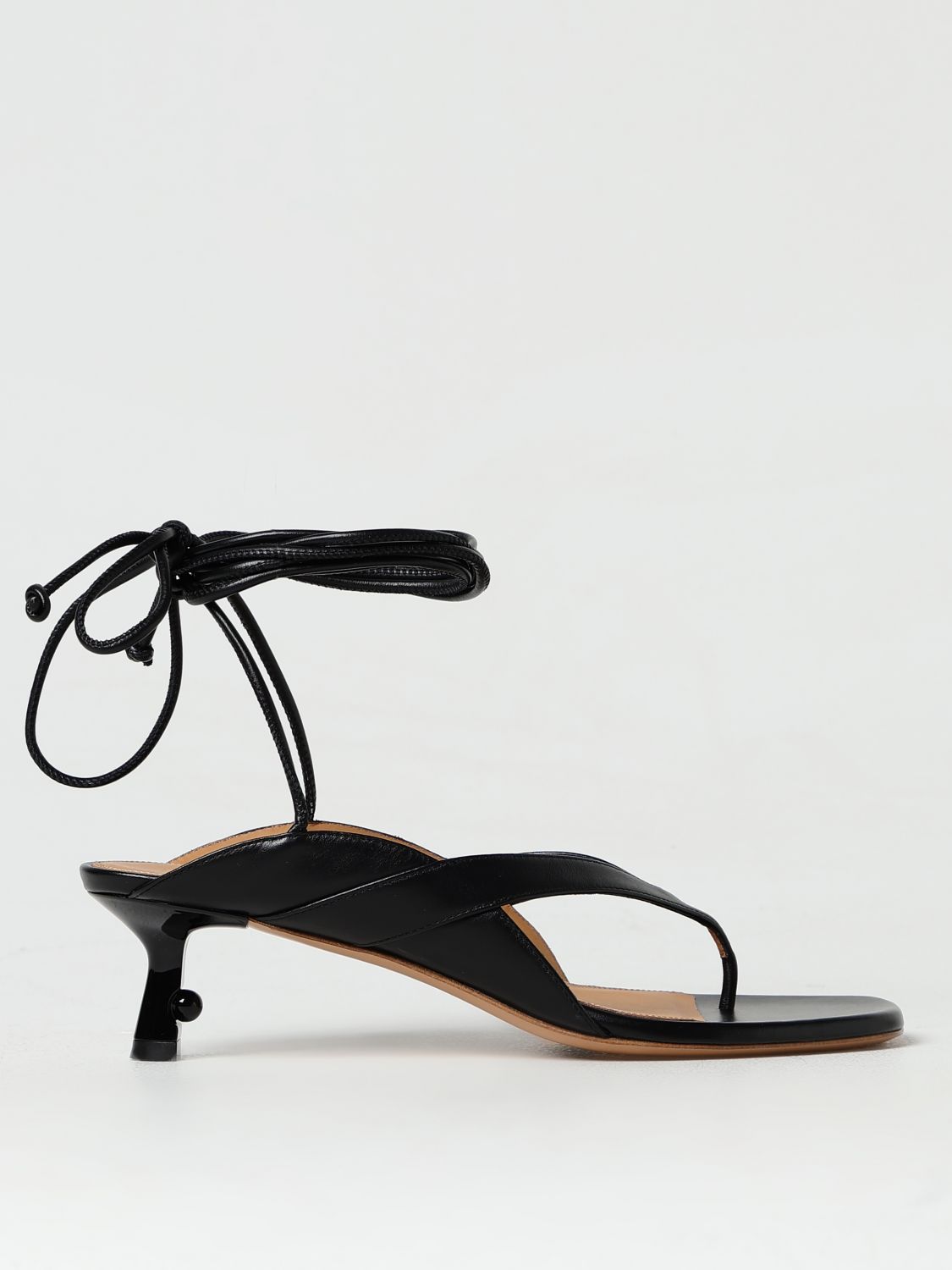 Shop Off-white Heeled Sandals  Woman Color Black