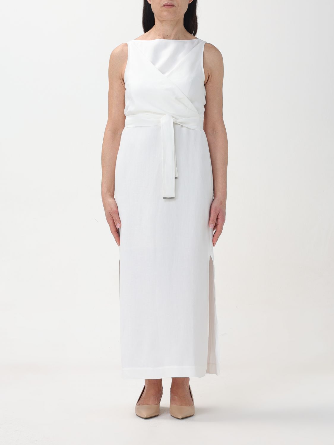 Brunello Cucinelli Dress  Woman Colour White