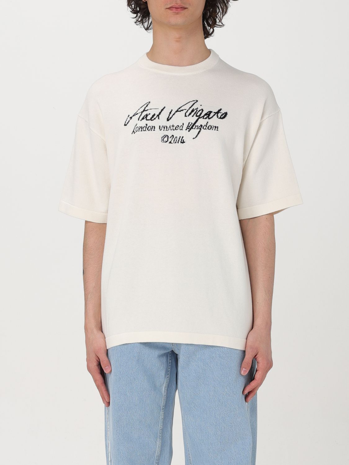 Shop Axel Arigato T-shirt  Men Color White