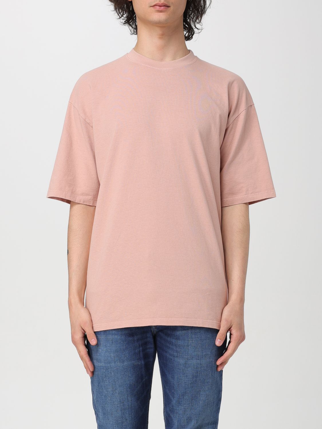 t-shirt amish men color pink