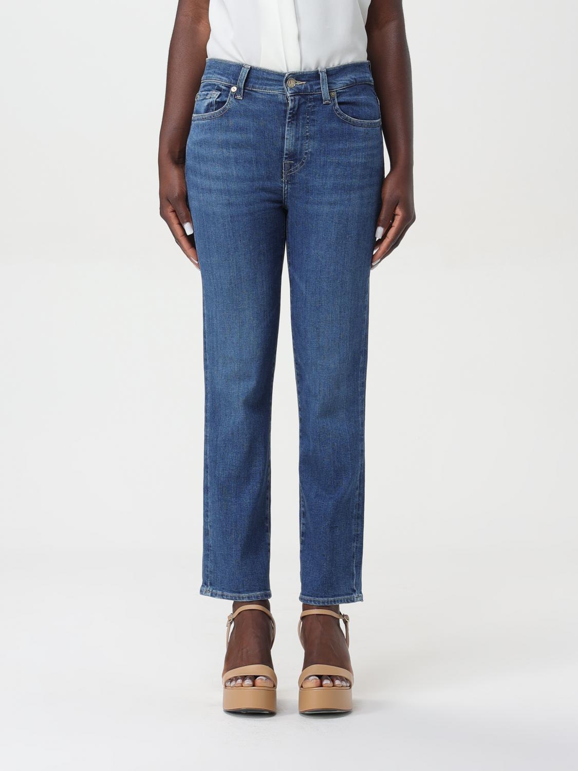 Shop 7 For All Mankind Jeans  Woman Color Blue