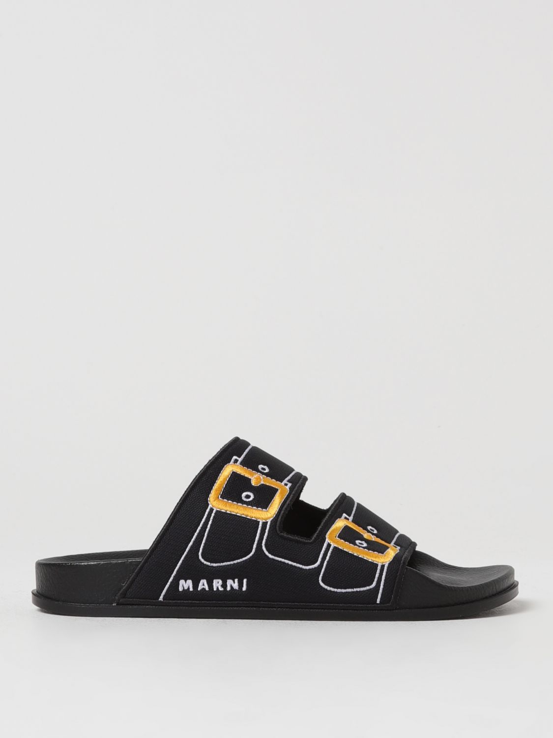 Shop Marni Sandals  Men Color Black In 黑色