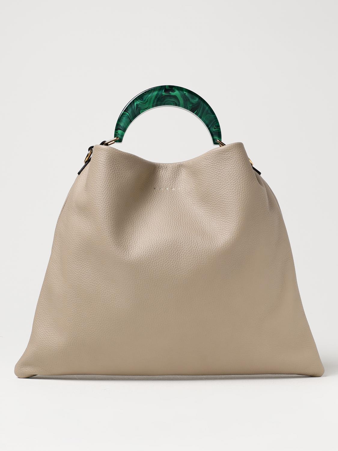 Shop Marni Handbag  Woman Color Beige