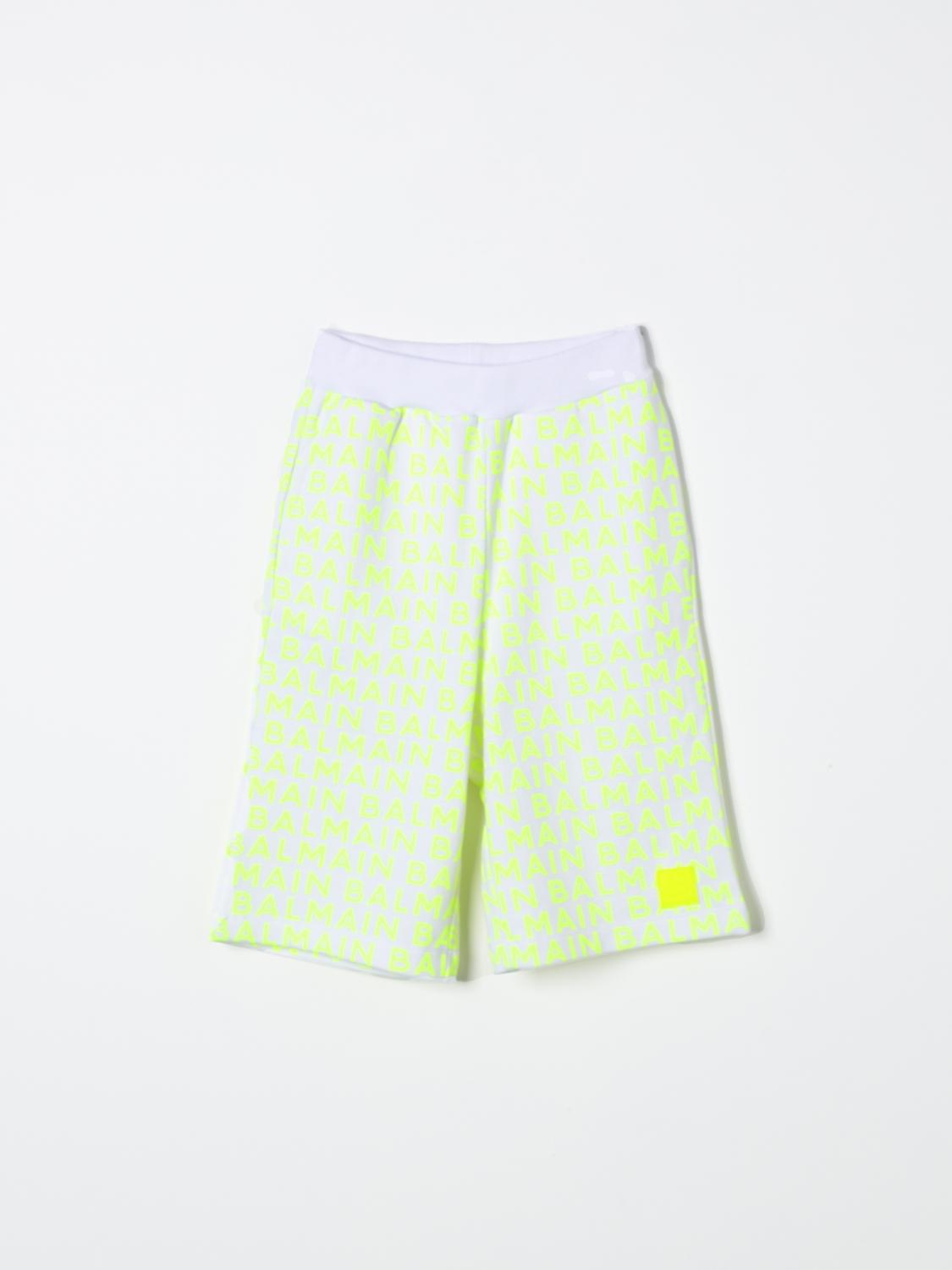Balmain Short Kids Kids Color Yellow In Yellow
