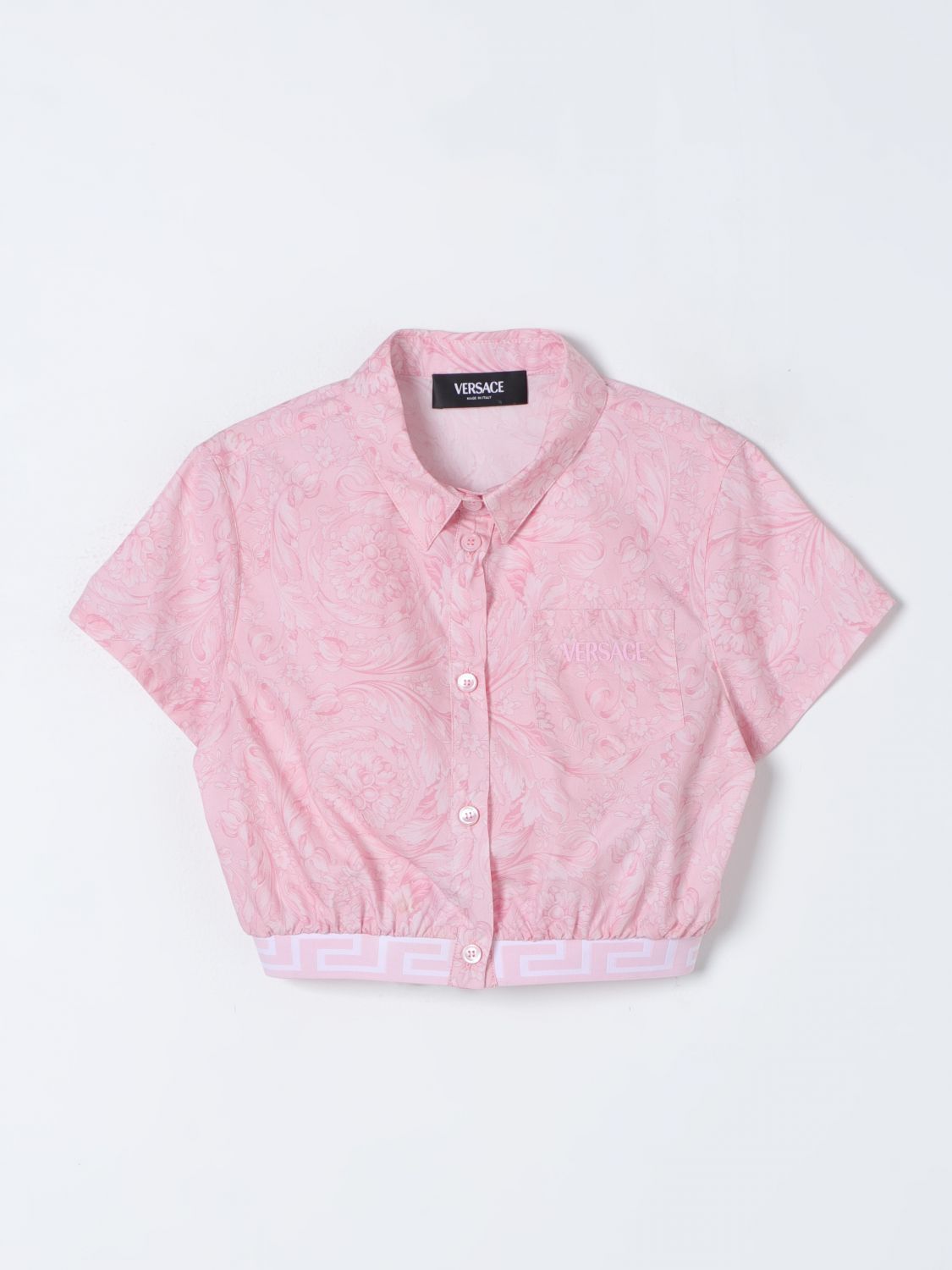 Young Versace Shirt  Kids In Pink