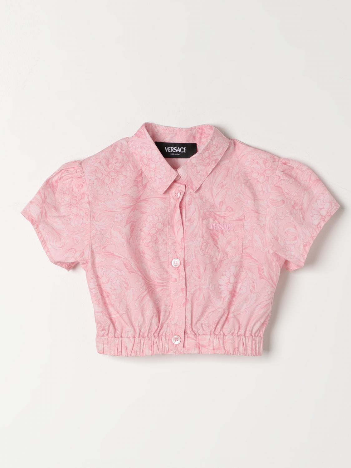 Shop Young Versace T-shirt  Kids Color Pink