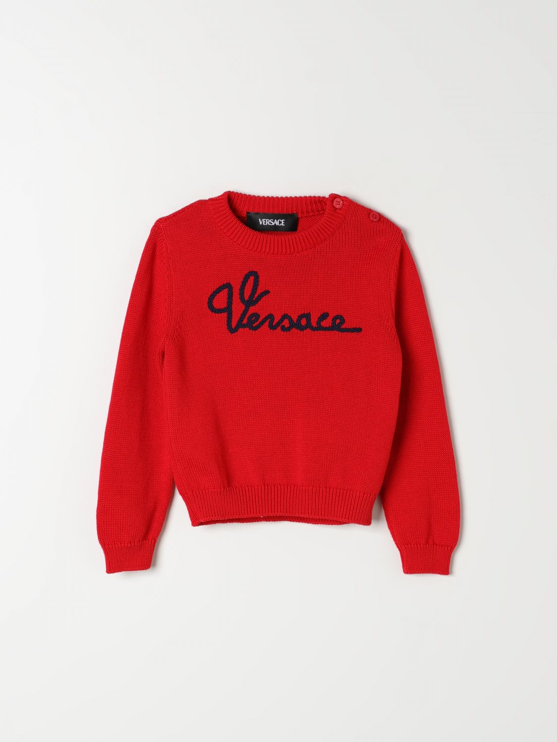 Shop Young Versace Sweater  Kids Color Red