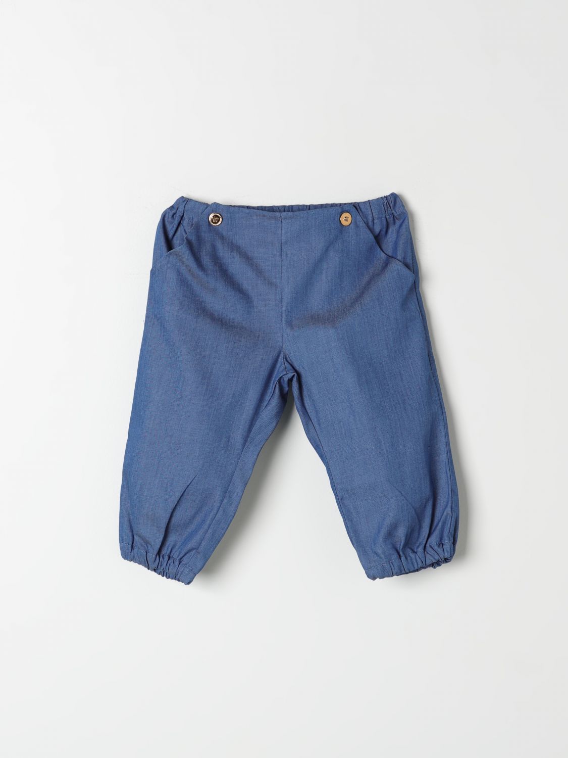 Shop Young Versace Pants  Kids Color Blue
