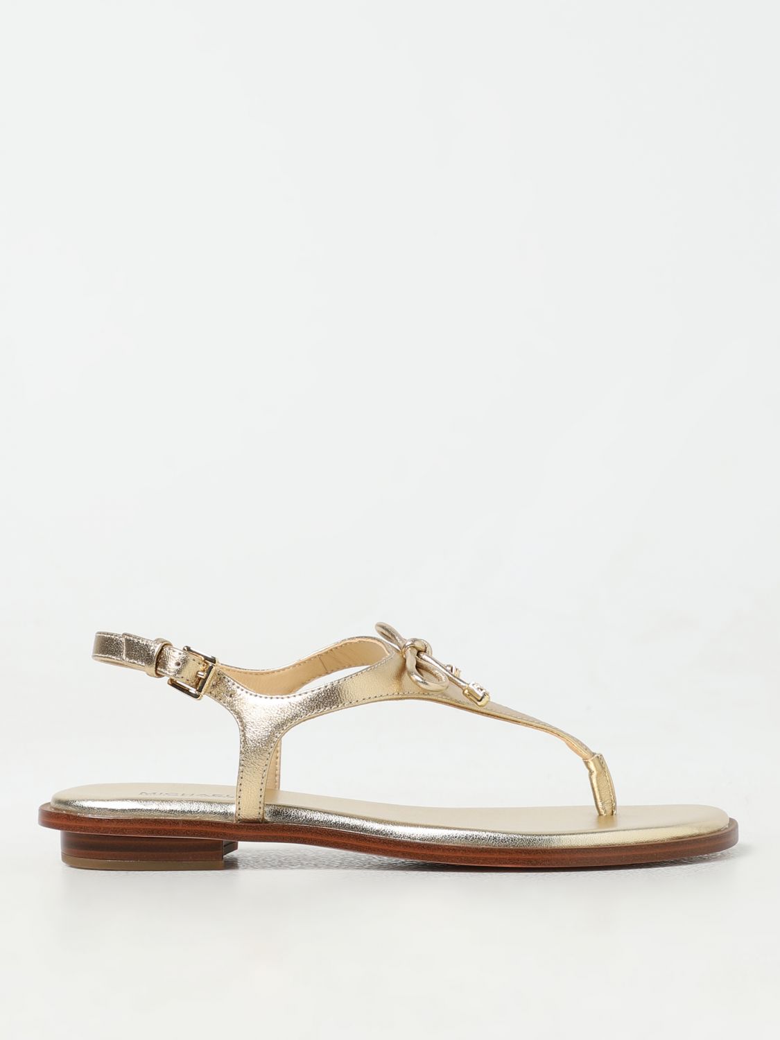 Michael Kors Flat Sandals  Woman Color Gold