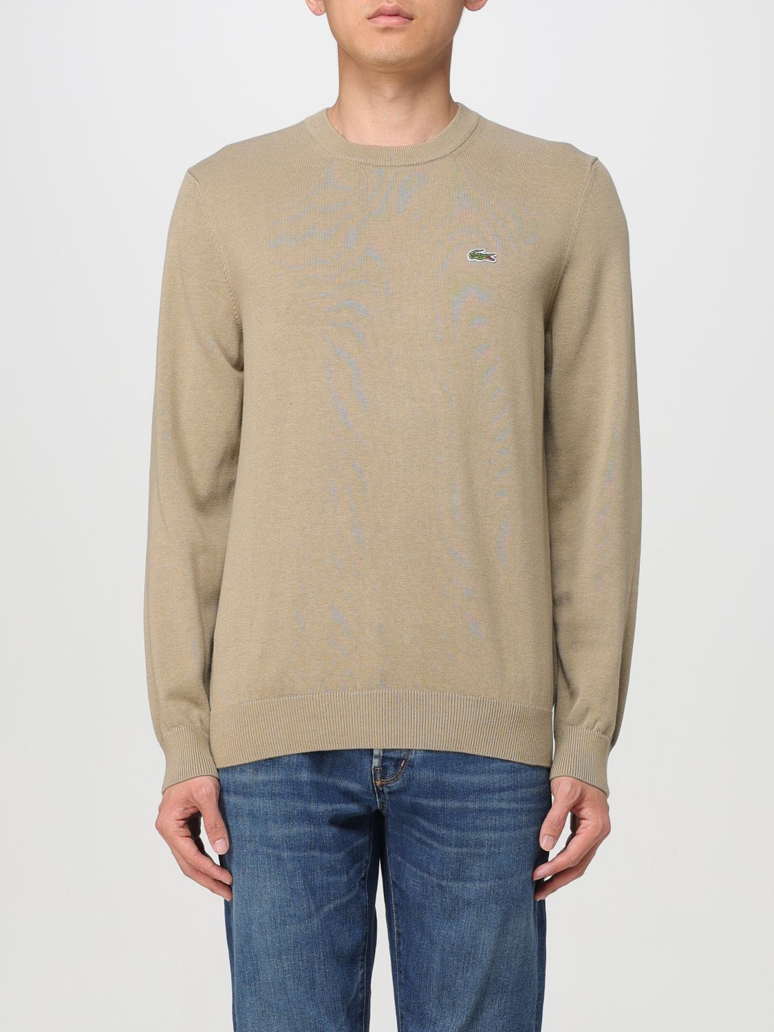 Shop Lacoste Sweater  Men Color Beige