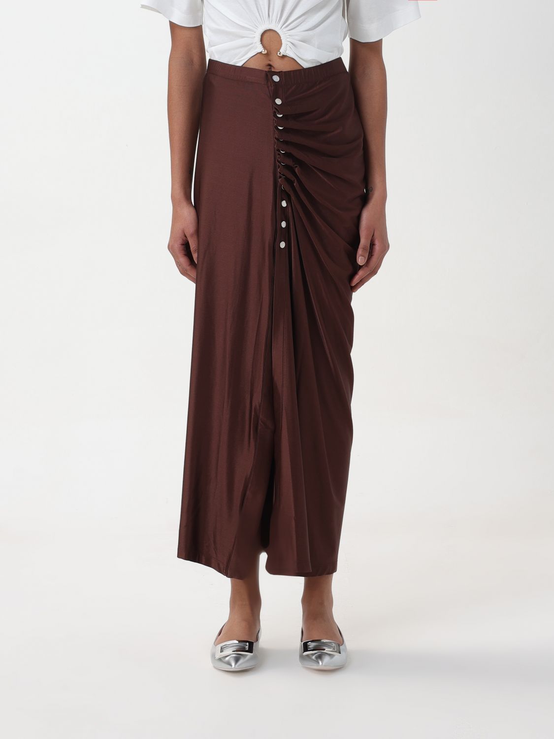 Rabanne Skirt  Woman Color Brown