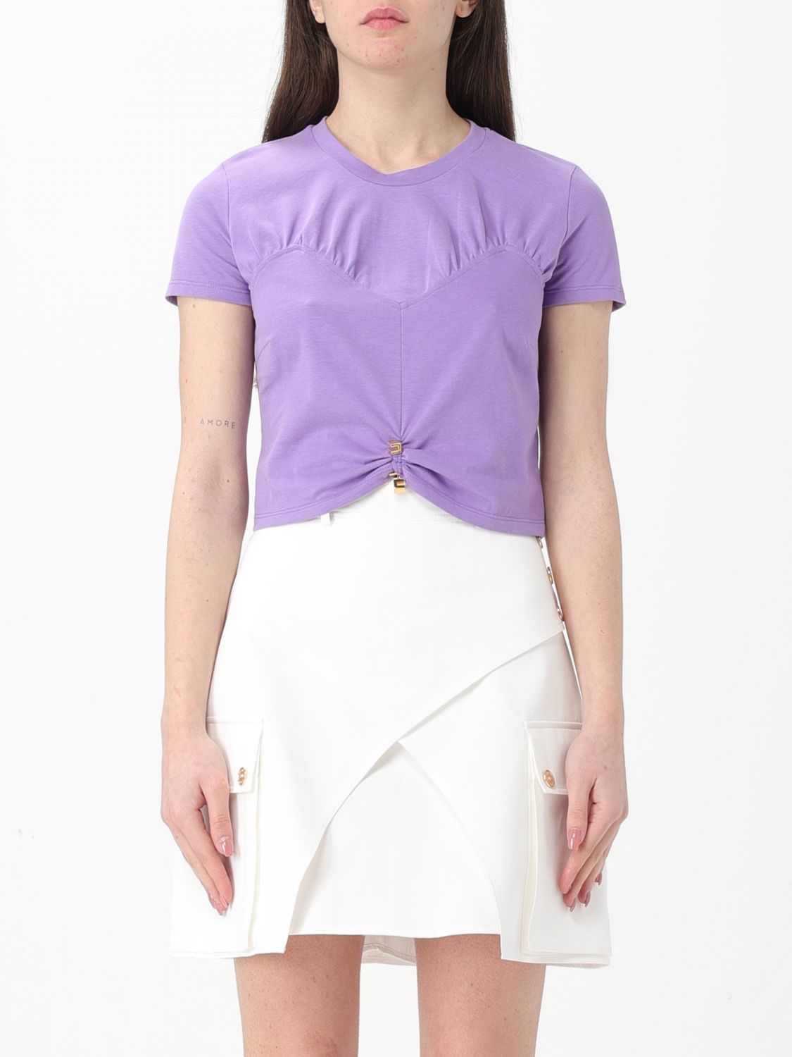 Elisabetta Franchi Skirt  Woman Color Violet