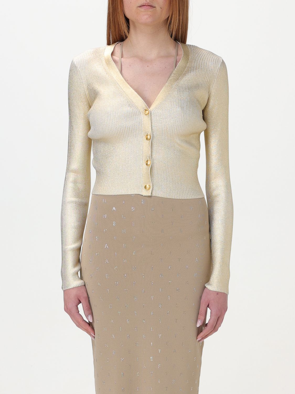 Elisabetta Franchi Skirt  Woman Color Gold