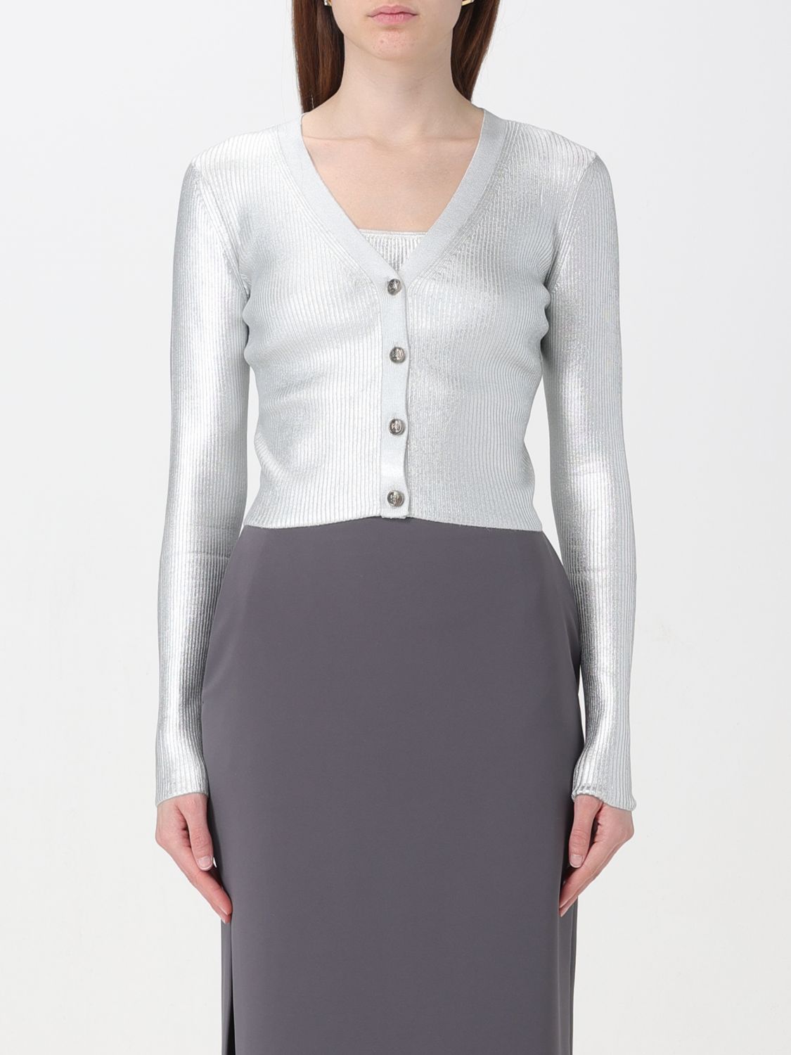 Elisabetta Franchi Skirt  Woman Color Silver