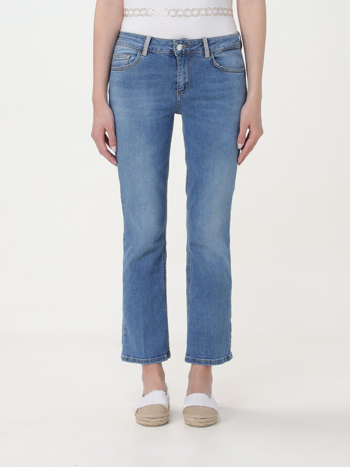 Shop Liu •jo Jeans Liu Jo Woman Color Denim