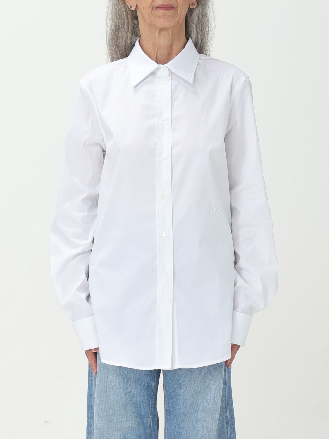 Shop Jacob Cohen Shirt  Woman Color White