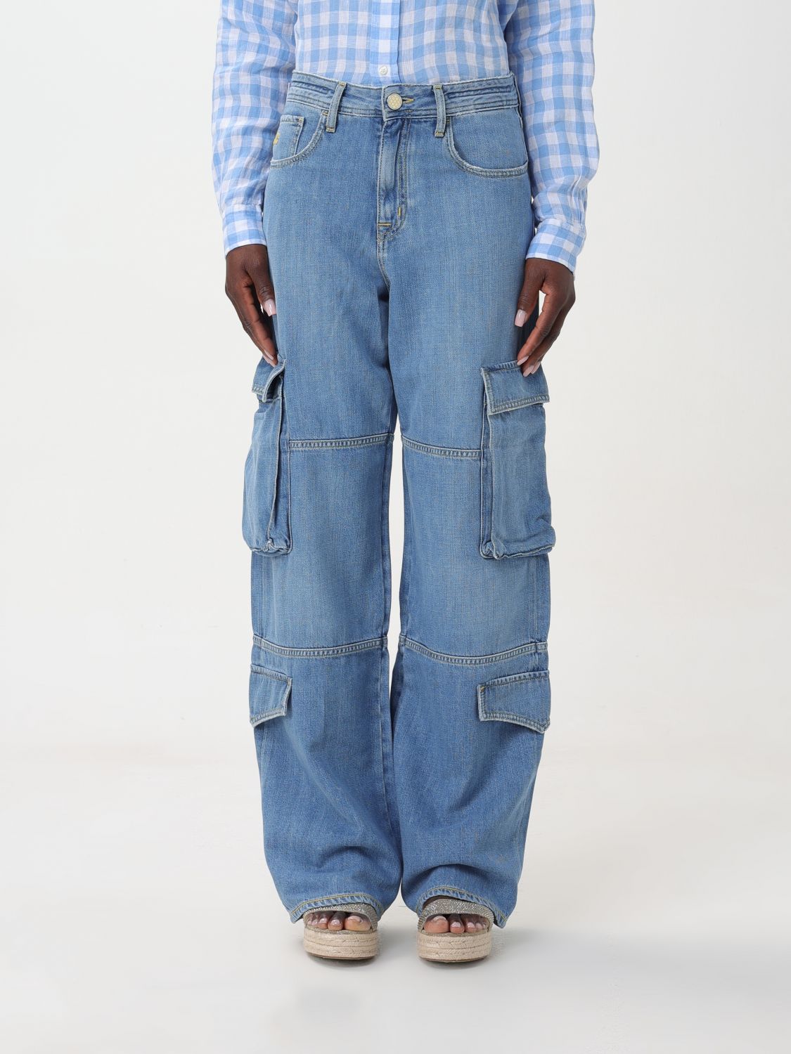 Jacob Cohen Trousers Woman In Denim