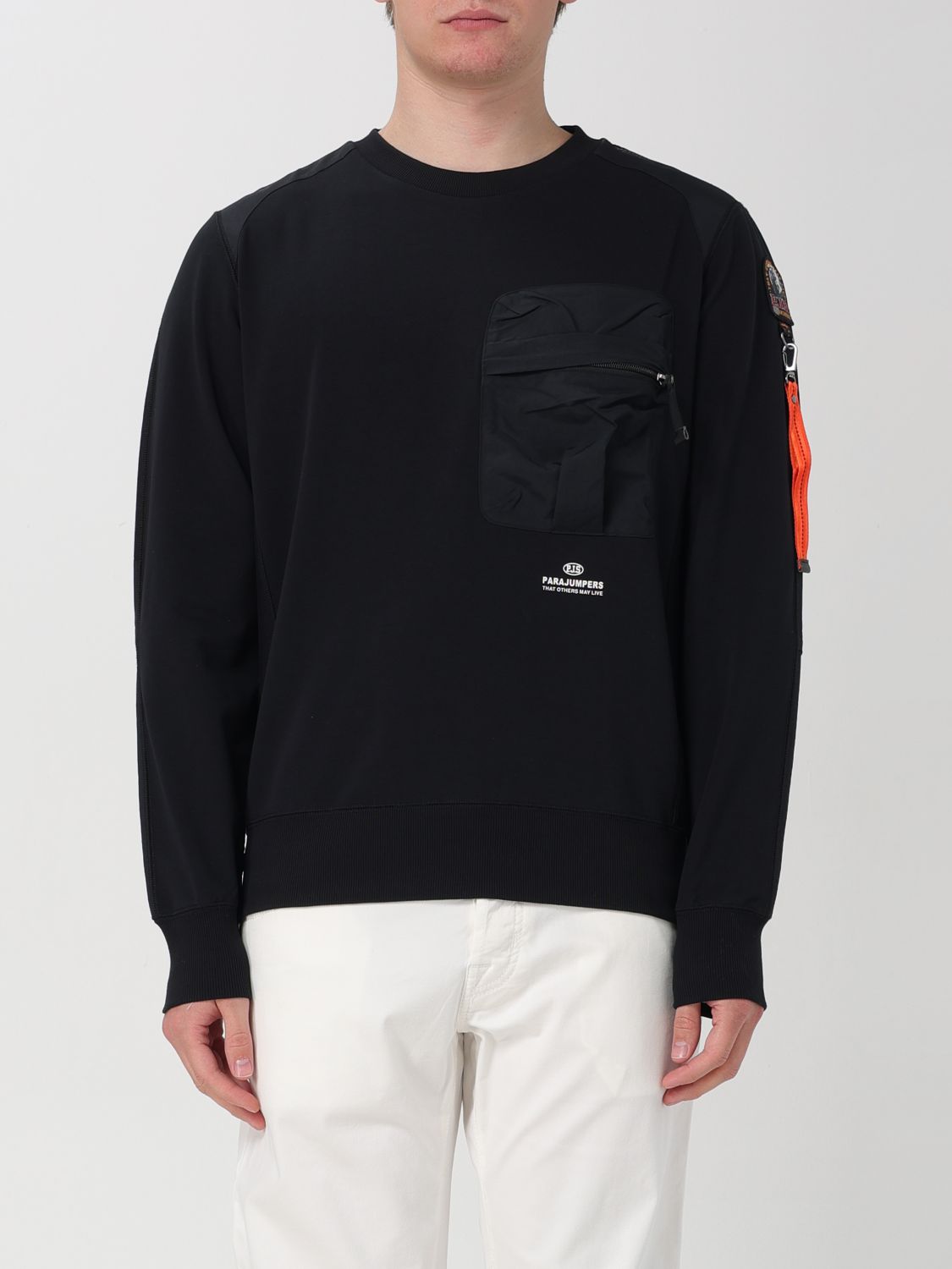Shop Parajumpers Sweatshirt  Men Color Black