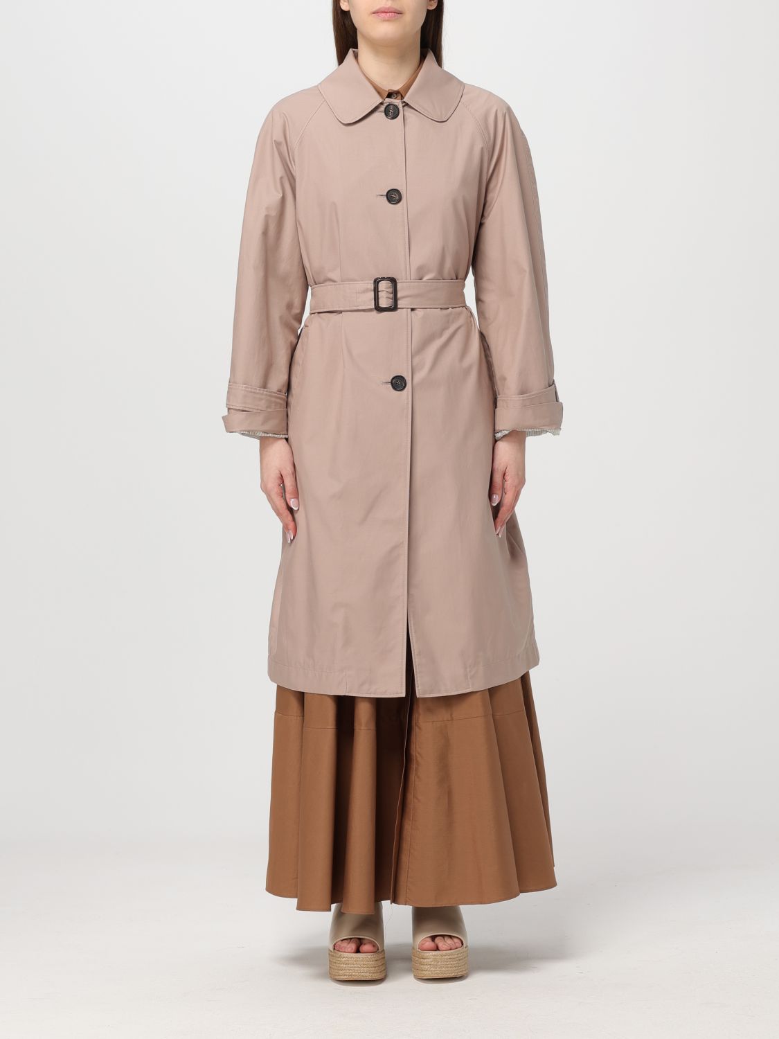 Shop Max Mara The Cube Trench Coat  Woman Color Red