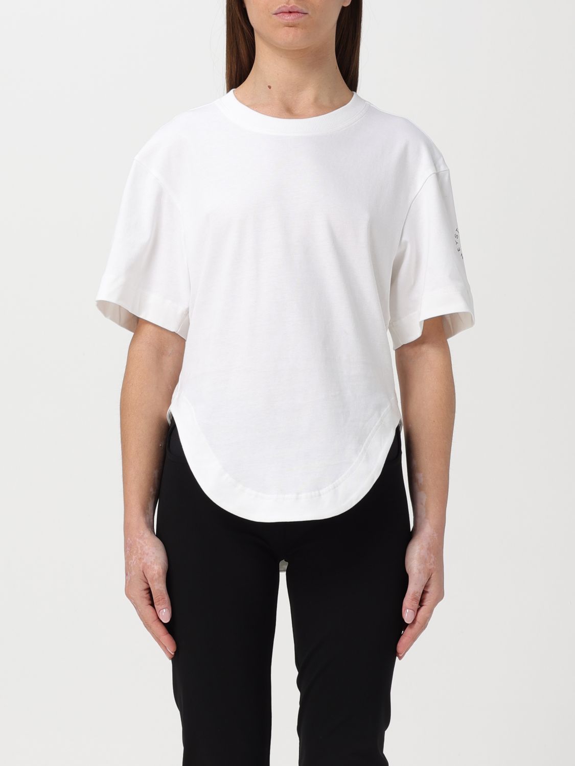 Shop Adidas By Stella Mccartney T-shirt  Woman Color White