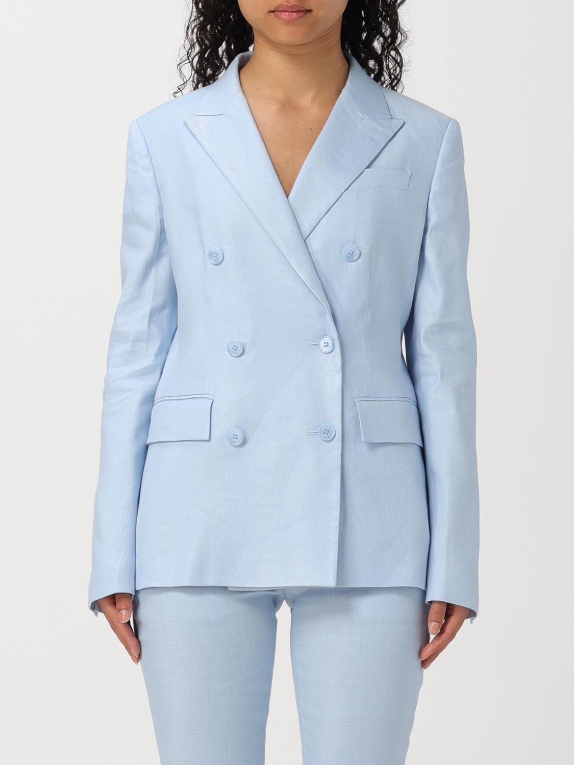 Shop Dondup Blazer  Woman Color Blue