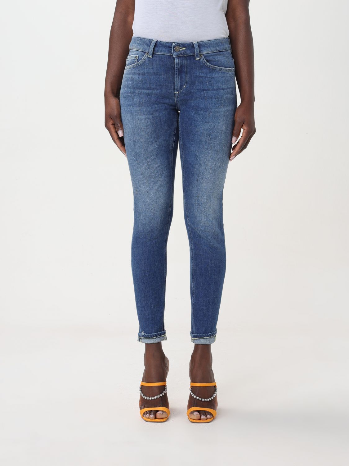 Shop Dondup Jeans  Woman Color Blue