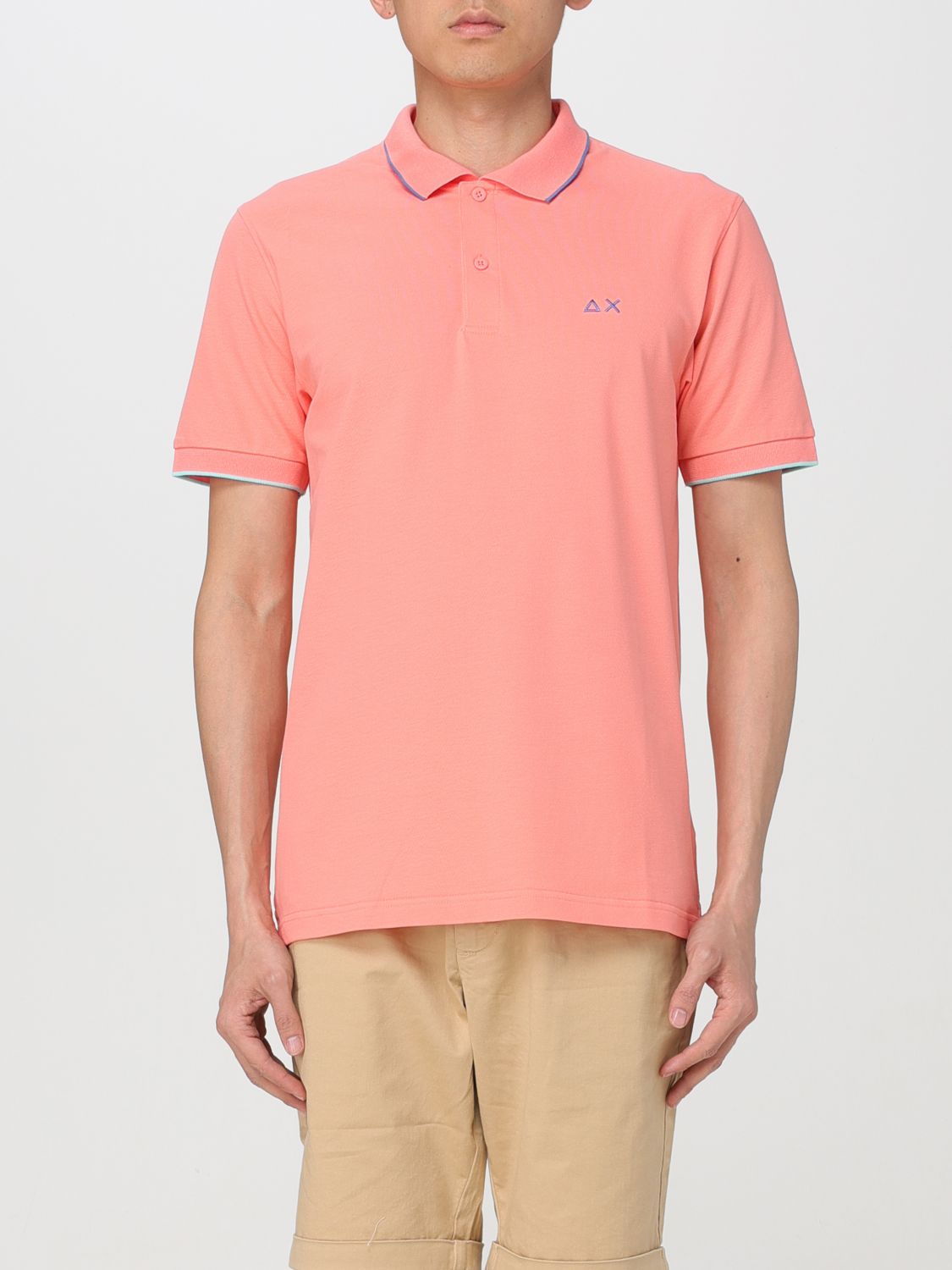 Sun 68 Polo Shirt  Men Colour Pink