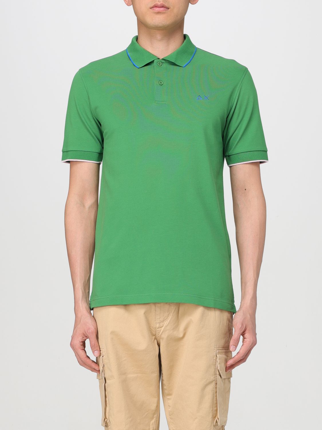 Sun 68 Polo Shirt  Men Color Green