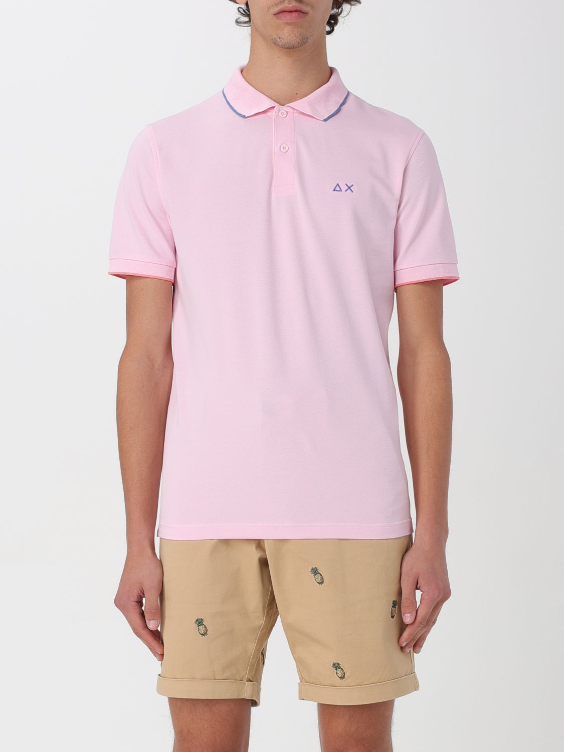 Sun 68 Polo Shirt  Men Colour Blush Pink