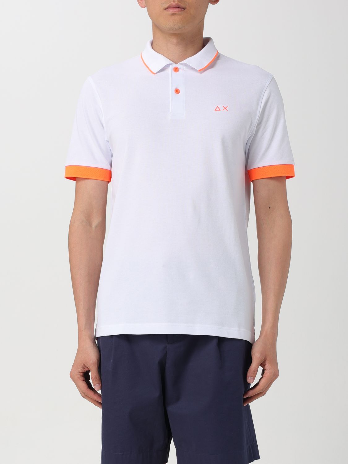 Shop Sun 68 Polo Shirt  Men Color White