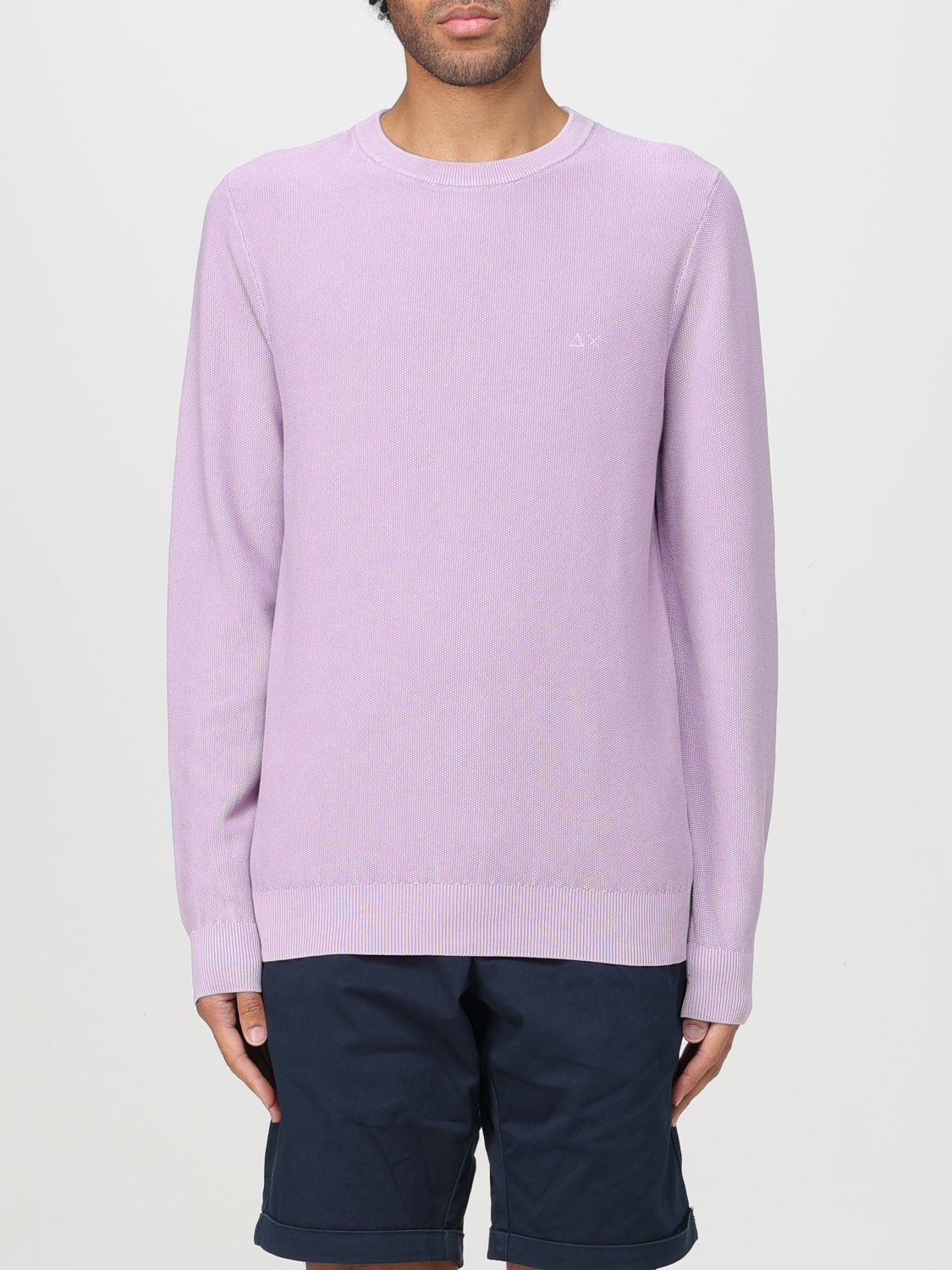 Sun 68 Sweater  Men Color Lilac