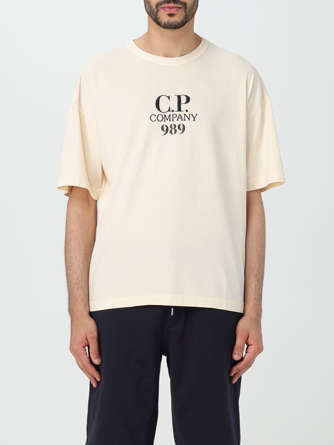 C.p. Company T-shirt  Men In Yellow Cream