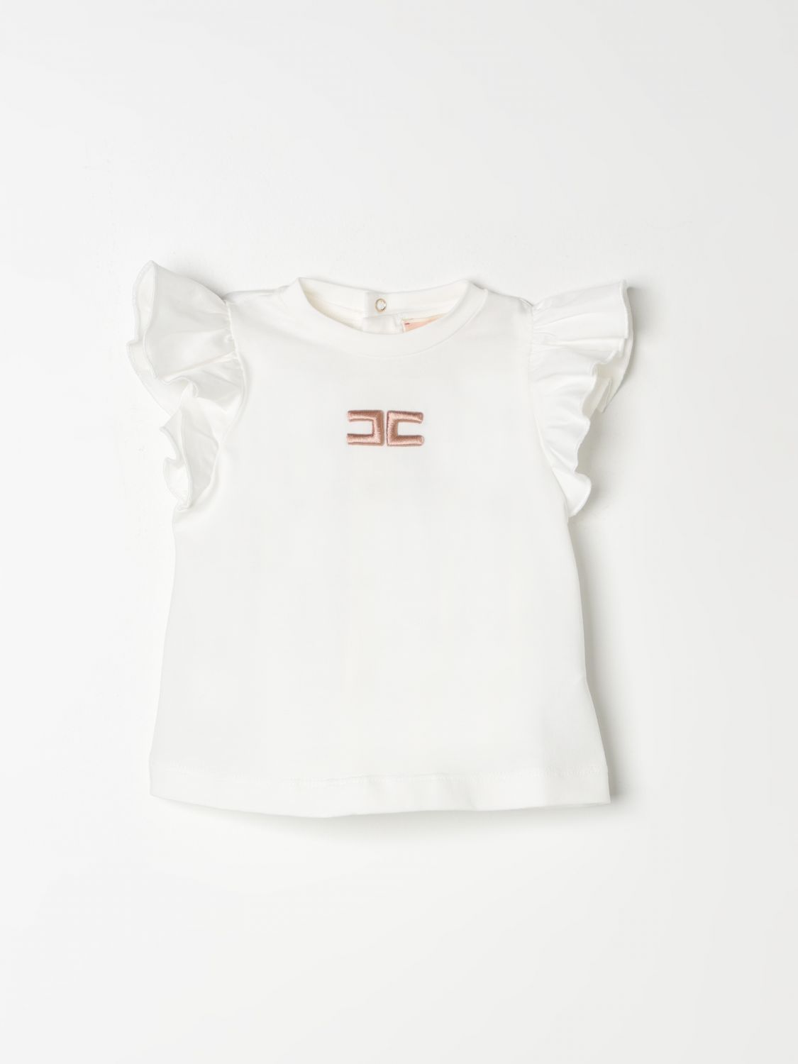 Elisabetta Franchi La Mia Bambina Babies' T-shirt  Kids Colour Ivory