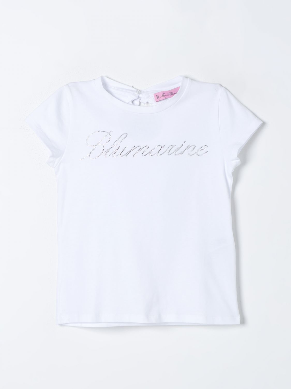 Shop Miss Blumarine T-shirt  Kids Color White