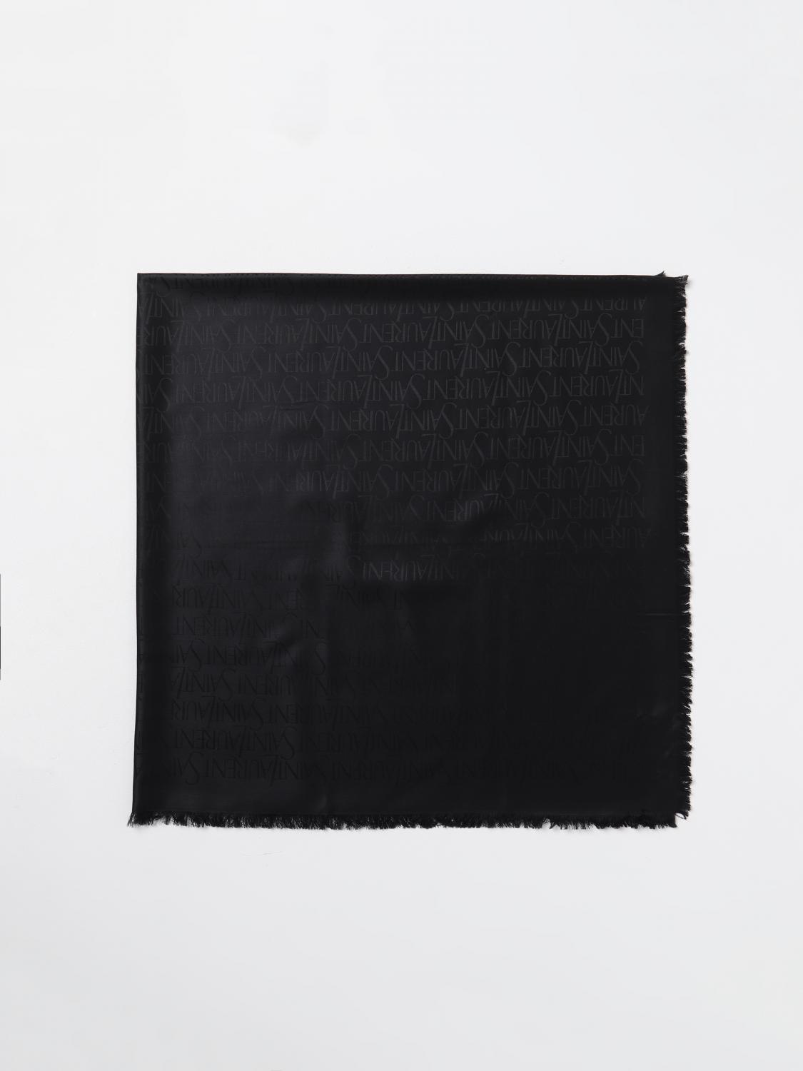 Saint Laurent SAINT LAURENT Scarf Men color Black　SAINT LAURENT スカーフ メンズ カラー ブラック