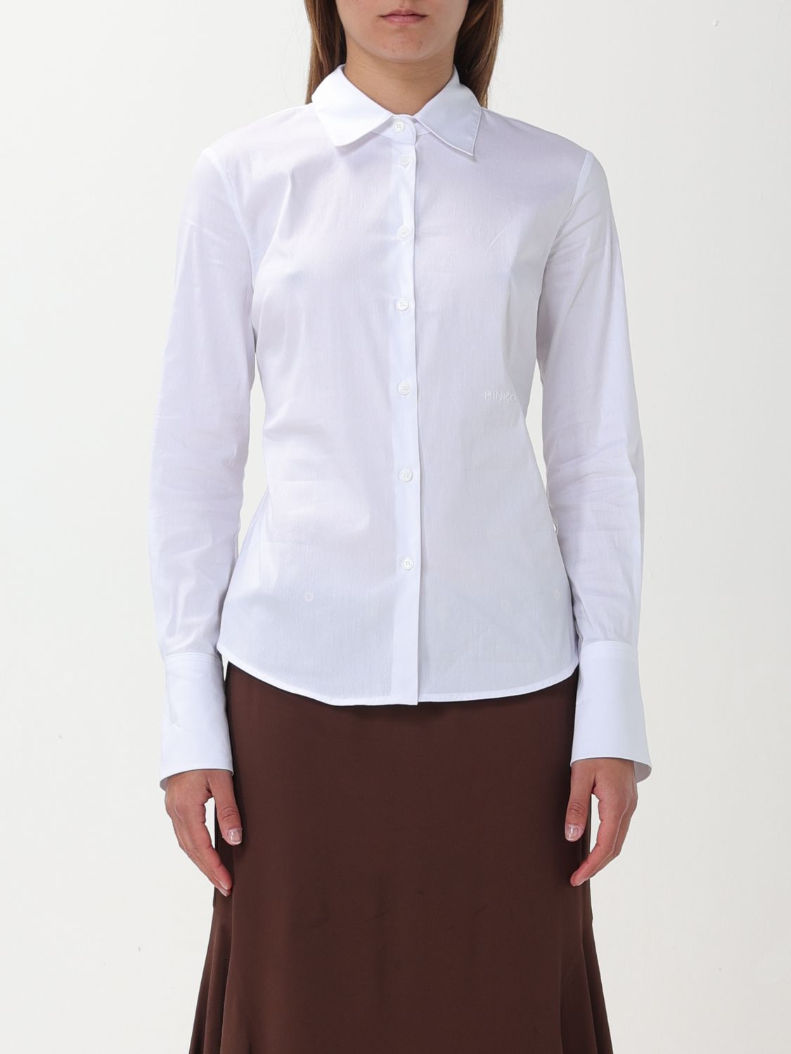 Shop Pinko Shirt  Woman Color White