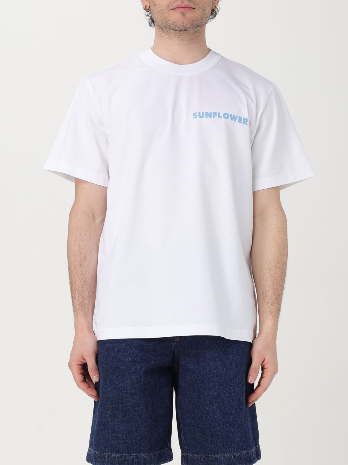 Sunflower Logo-printed Cotton T-shirt In White