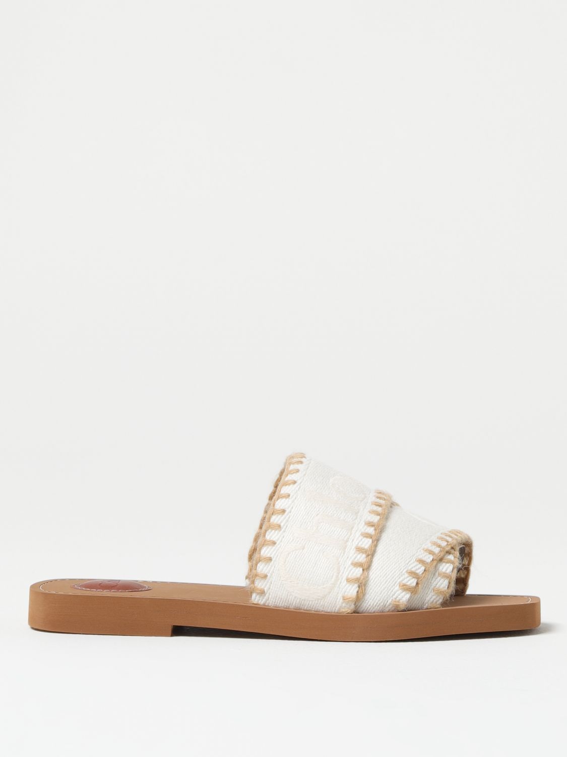 Chloé Flat Sandals  Woman Color Cream