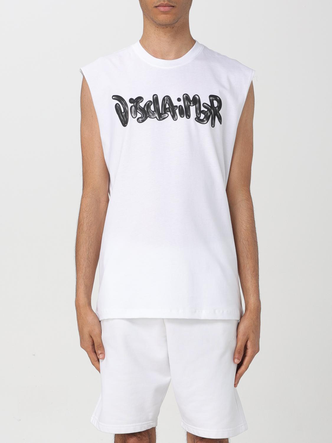 Disclaimer T-shirt  Men Color White
