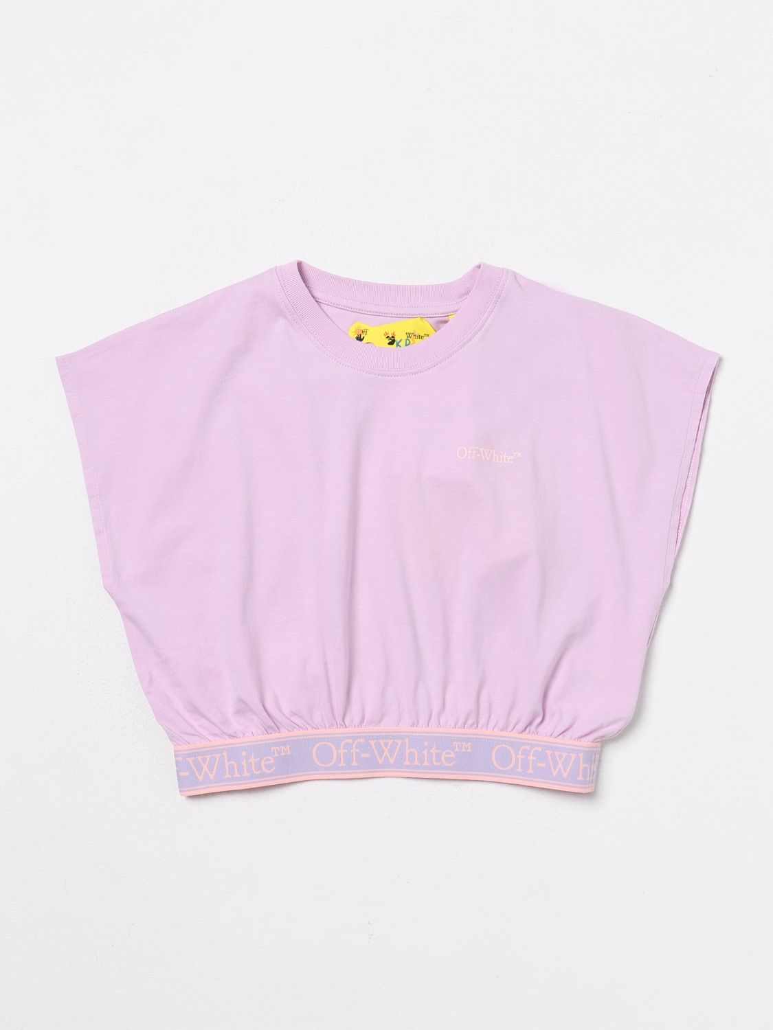 Off-white T恤 Off White Kids 儿童 颜色 淡紫色 In Lilac