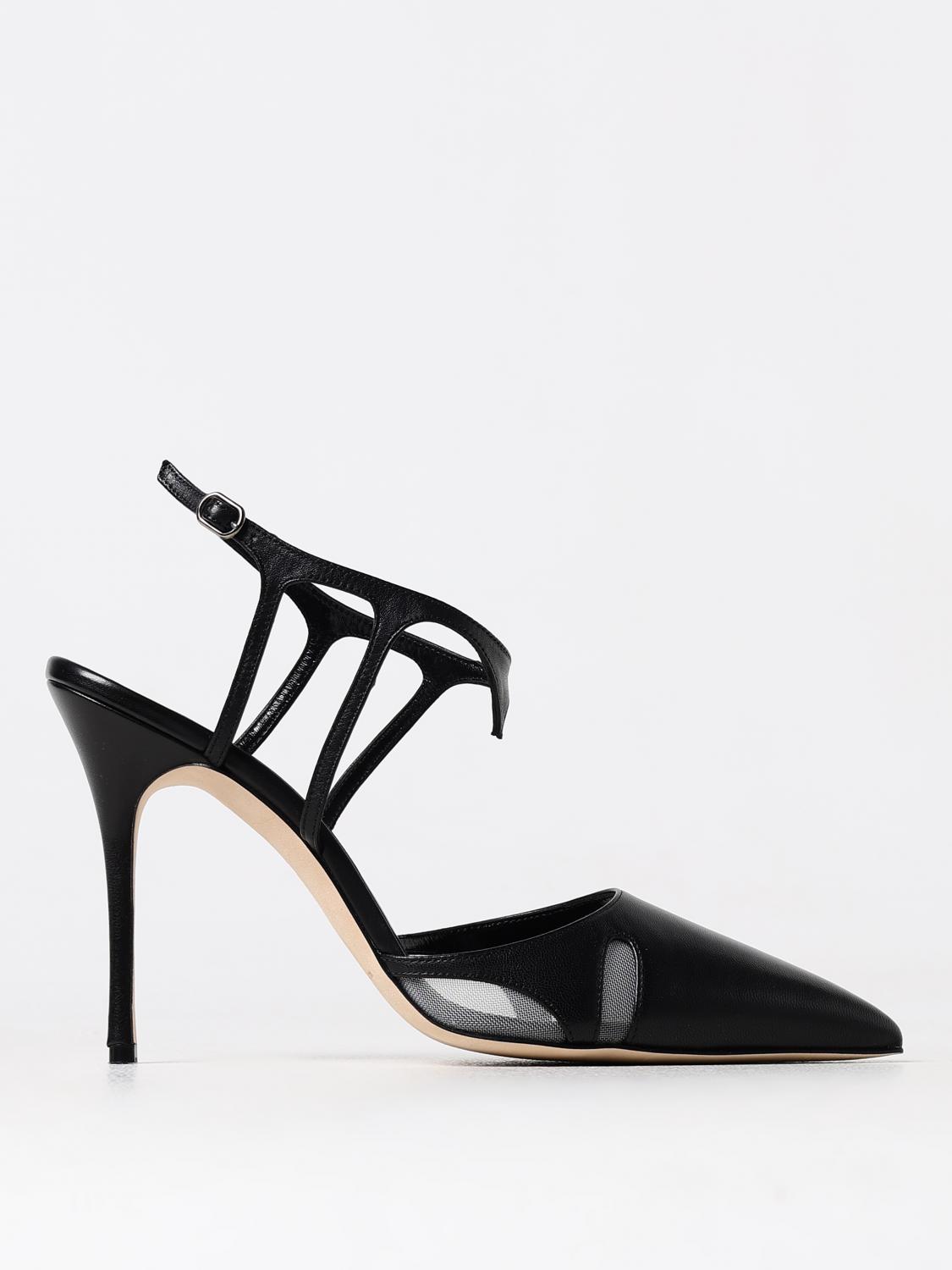 Shop Manolo Blahnik High Heel Shoes  Woman Color Black