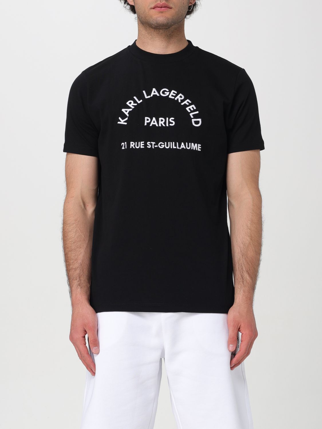 Karl Lagerfeld T-shirt  Men Colour Black In 黑色