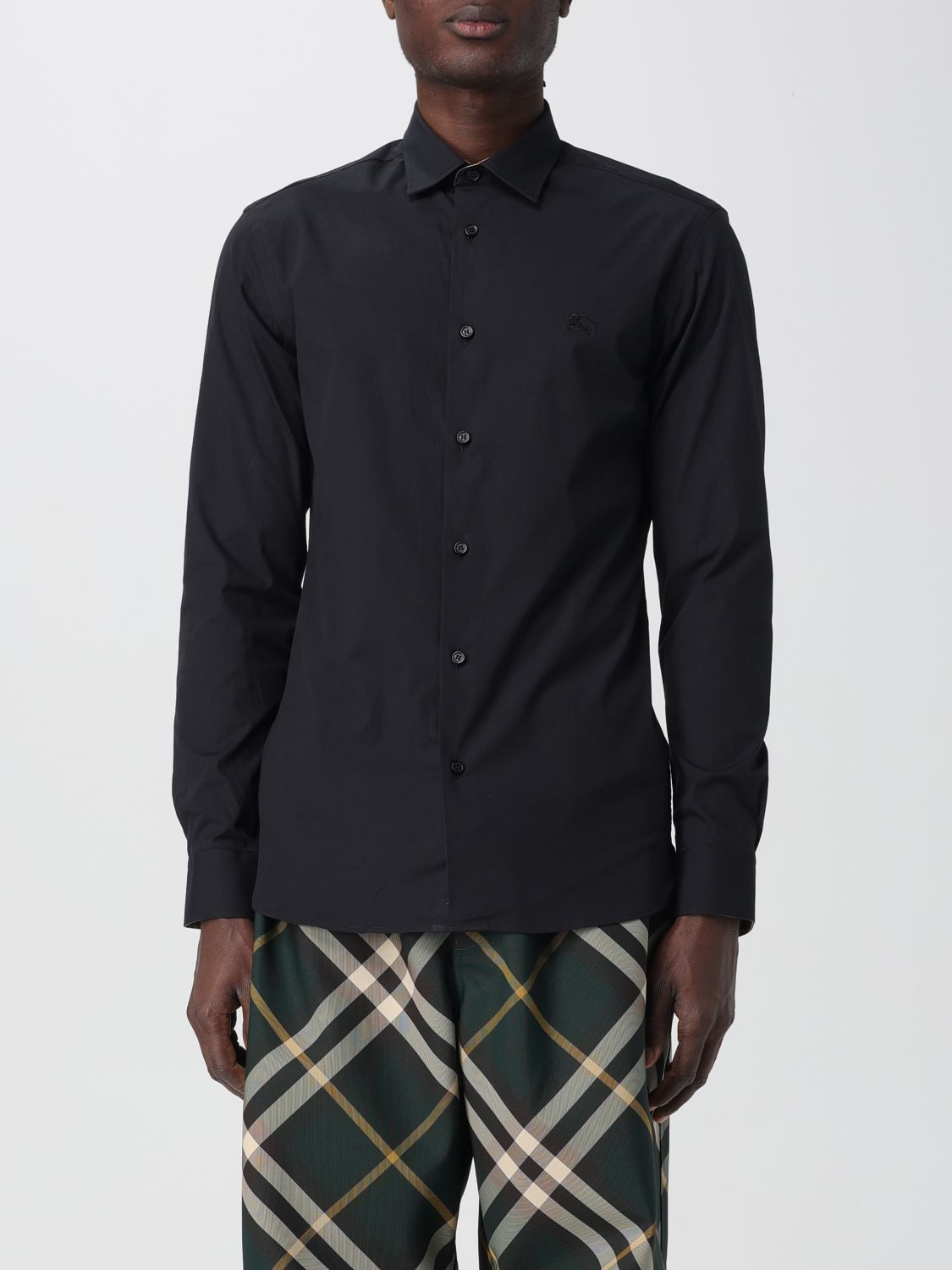 Shop Burberry Shirt  Men Color Black